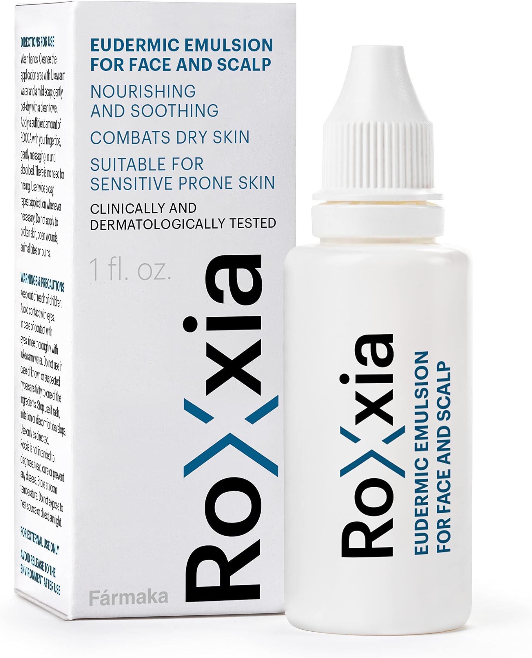 Roxxia Eudermic emulsion - Seborrheic dermatitis symptoms control,1 Ounce