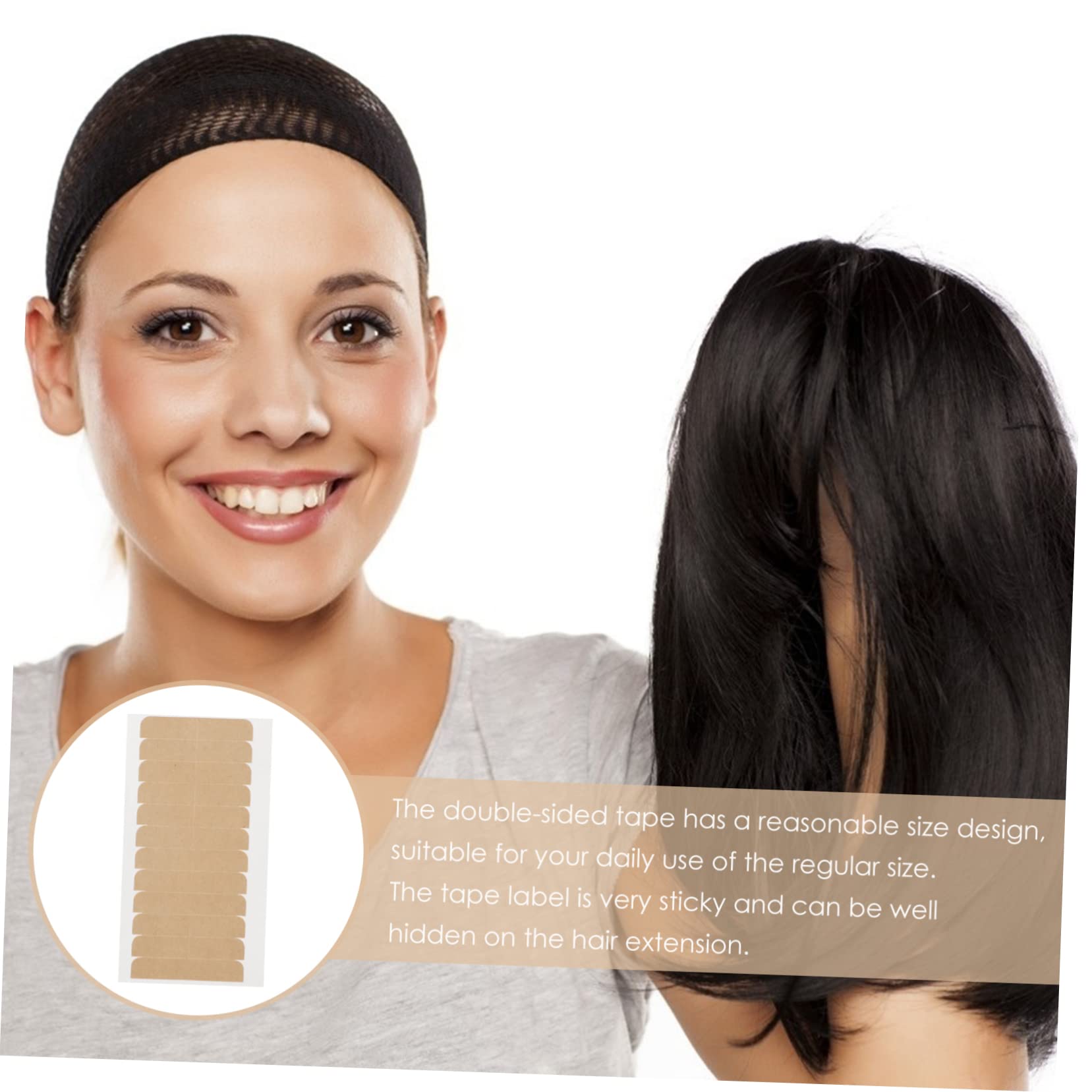 LIFKOME Tape Double Sided Hair Extensions Tape Band 240pcs Total 10 Sheets Wig Glue Patch