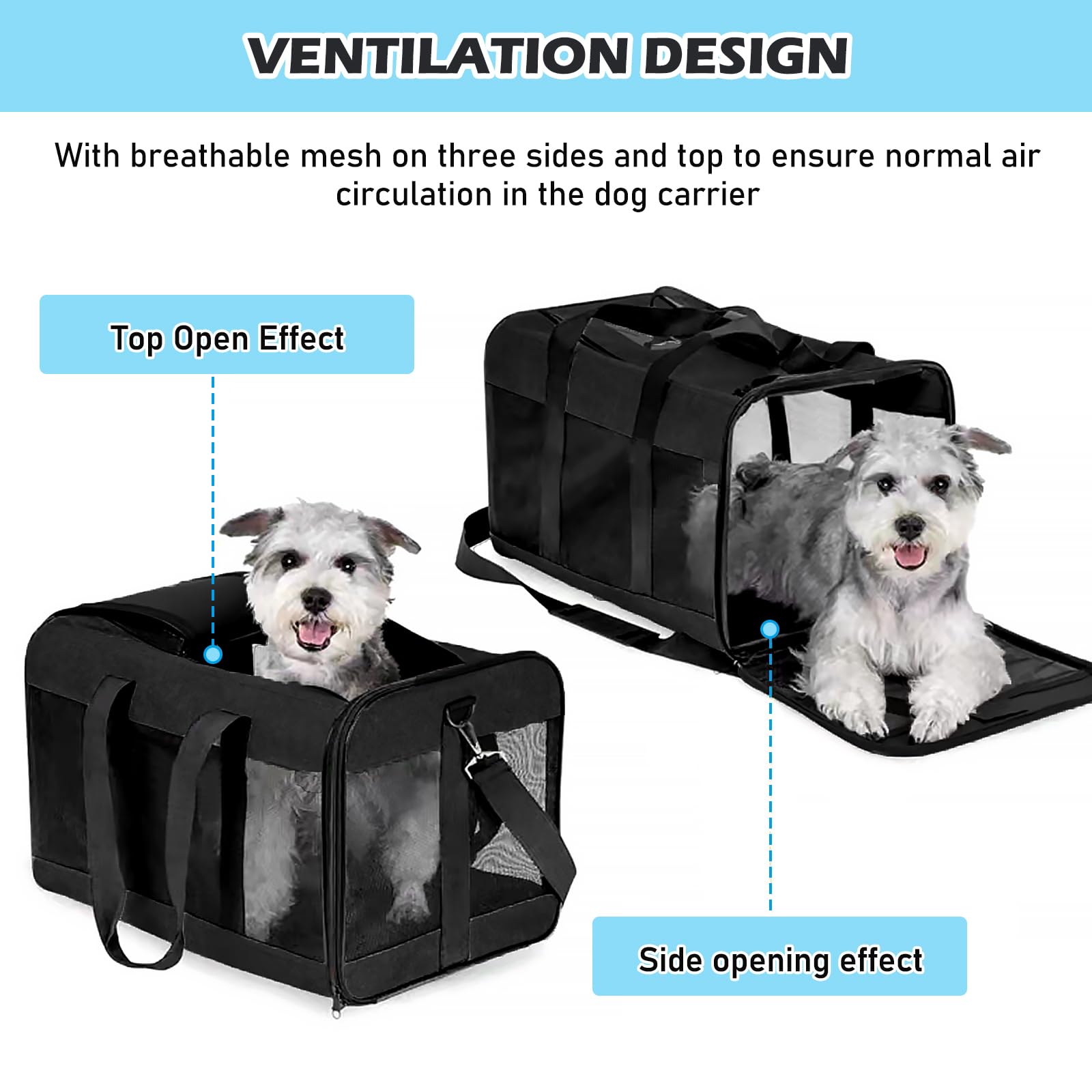 Trasportino Doppio Per Due Gatti Con Ruote - 2 Scomparti, Trolley Grande Per Veterinario E Viaggi - Foto 6