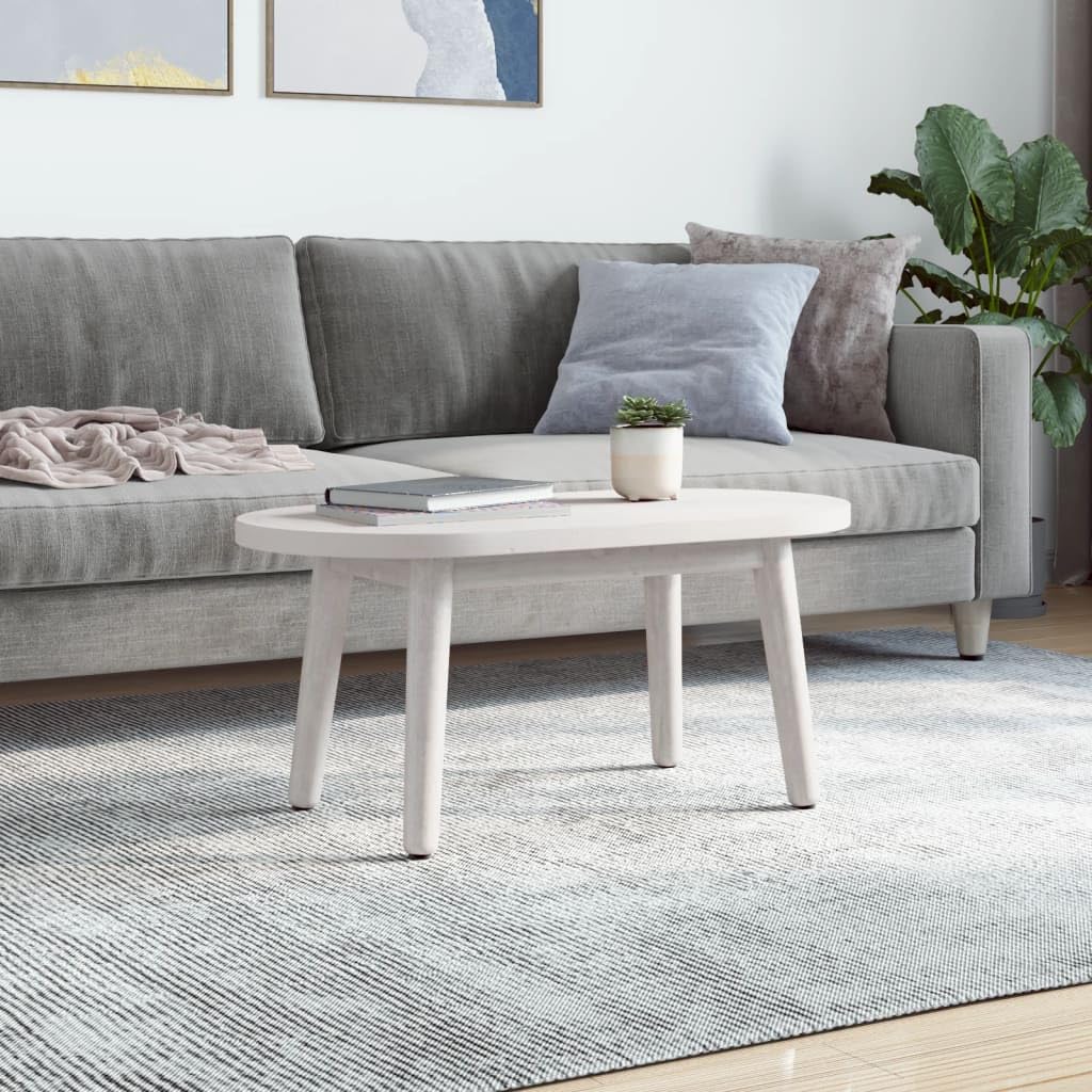 vidaXL Tischplatte, Ersatztischplatte für Couchtisch Beistelltisch Bartisch, Esstischplatte für Restaurants Cafés, Couchtischplatte Holztischplatte Schreibtischplatte, Weiß Massivholz Kiefer Oval