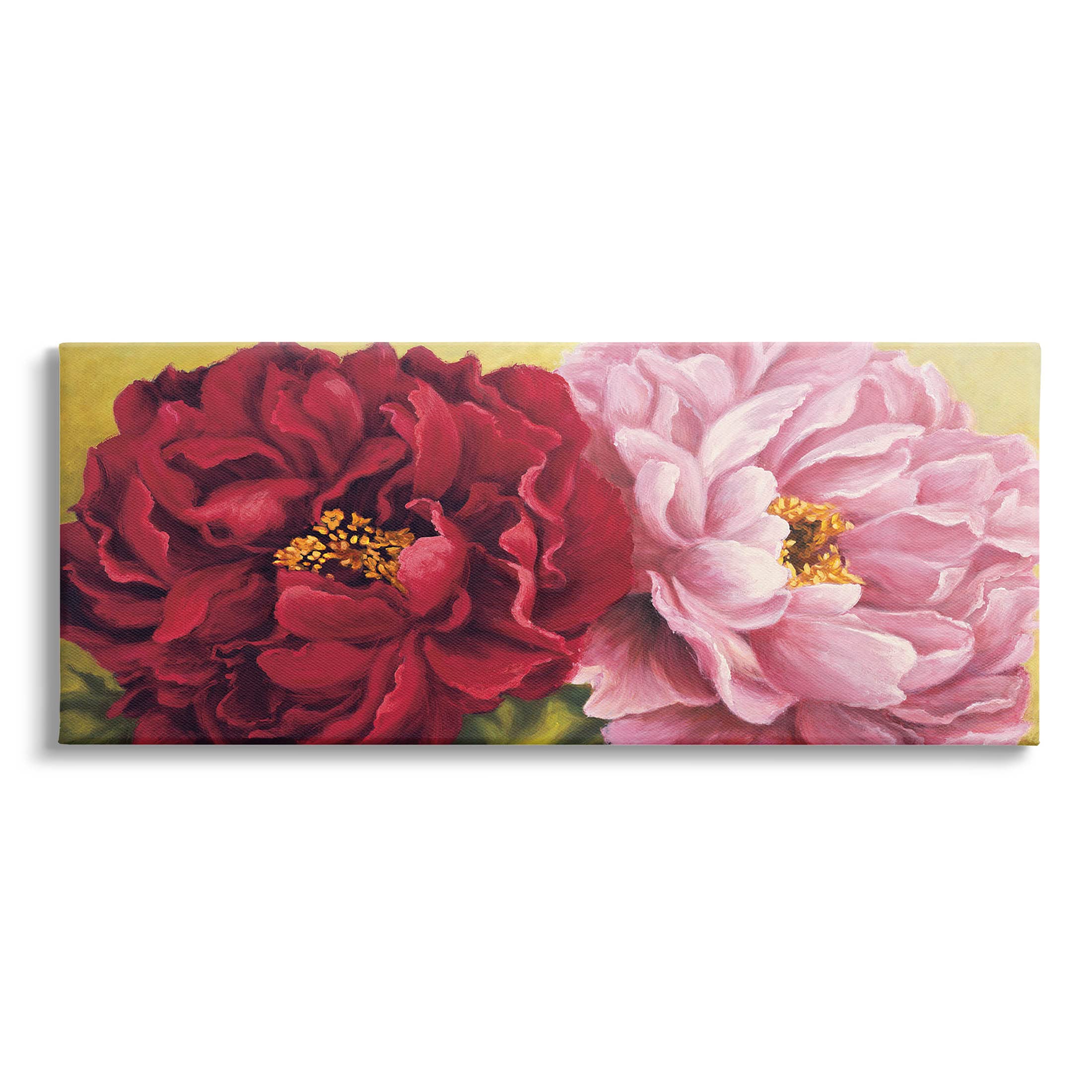 Stupell Industries Pink Red Dahlia Flower Duo Canvas Wall Art, Design by Nathalie Besson