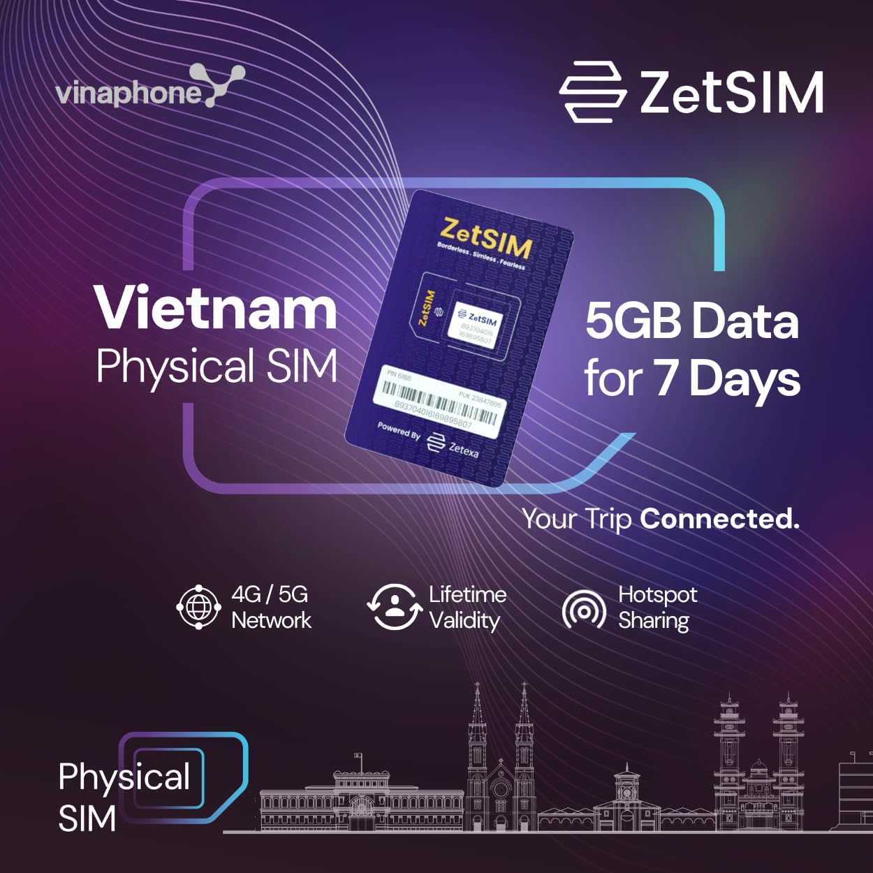 Vietnam Local SIM Card | 5GB Data for 7 Days | 4G/5G High-Speed | Lifetime Use | Easy App Top-Up | Hotspot Sharing | No Roaming | No Contract Requried-image-43