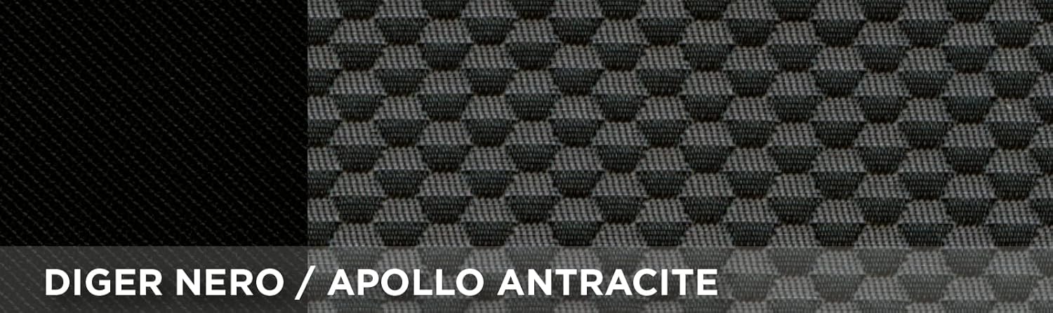 Cora 000129587 Front Seat Covers Fast&Smart Size Medium Tess. Apollo Anthracite