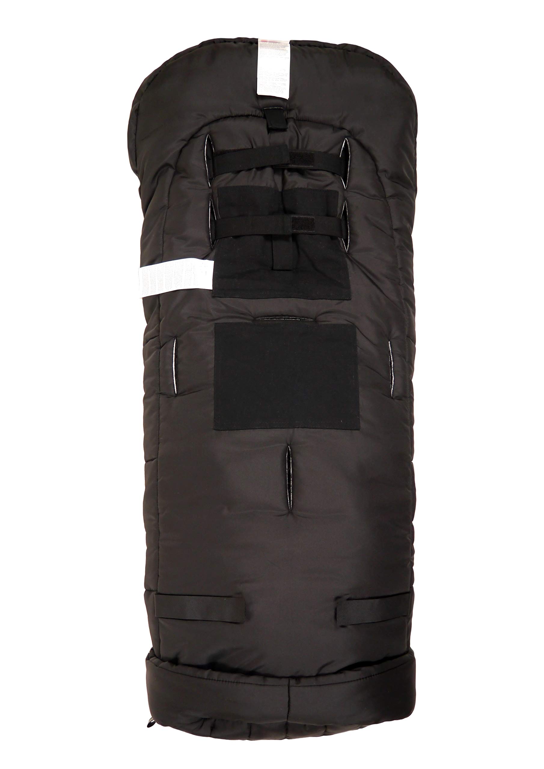 Kaiser 6566125 Kinderwagen Fußsack Panda - mit herausnehmbarem Tiergesicht, black, schwarz