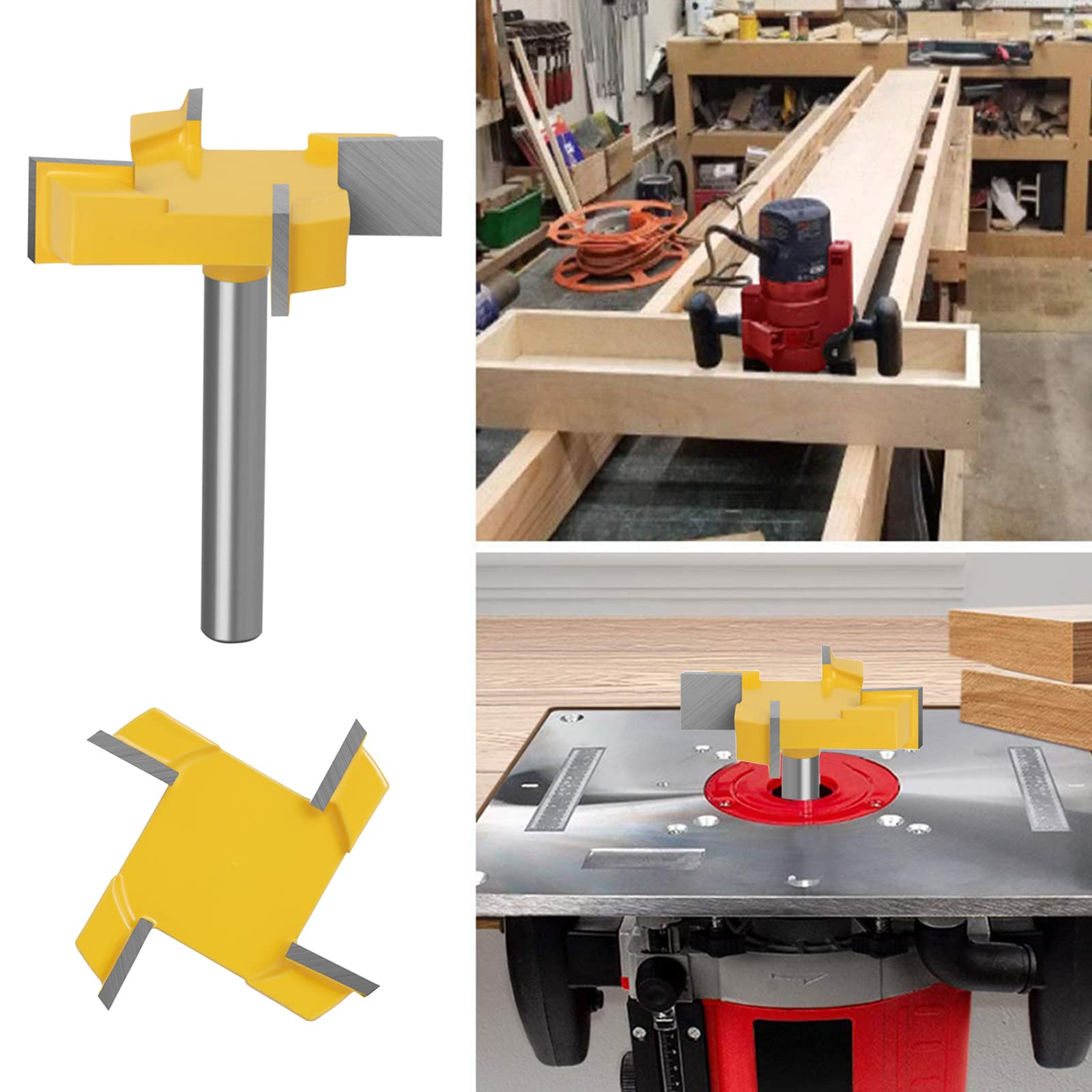 Fresa per la pulizia del fusto da 6 mm, per la superficie, per la lavorazione del legno