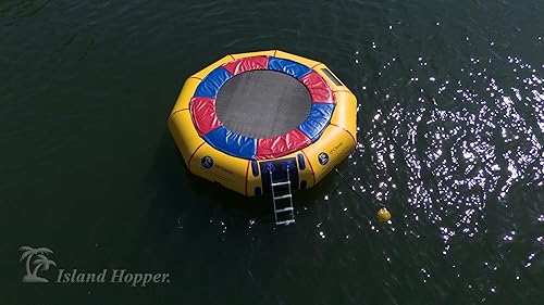Miniatura 5 de Island Hopper Trampolín de agua clásico de 15' Amarillo