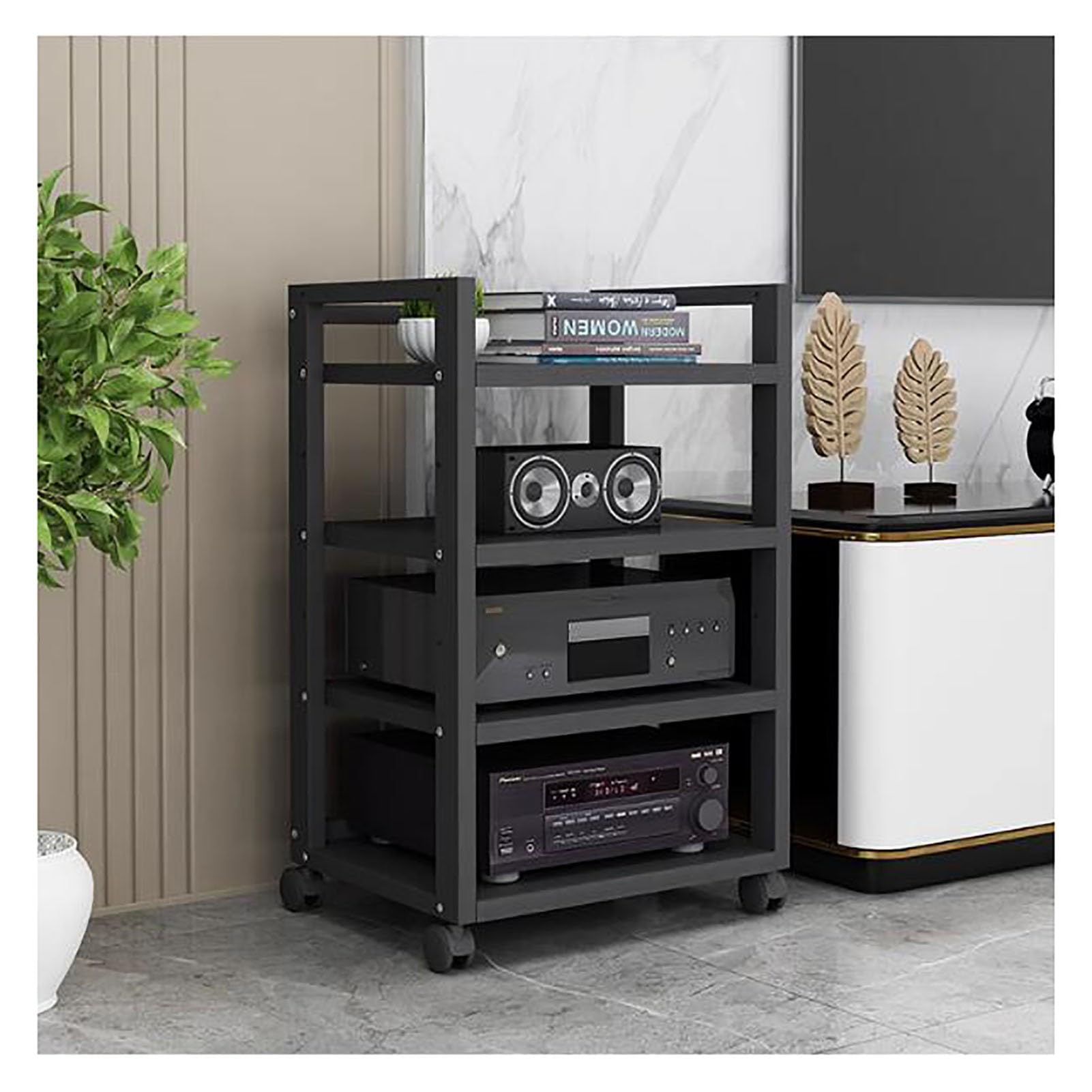 Tour réglable pour CD meuble de rangement amovible en bois B4