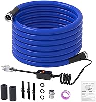 KORVOS 25FT Heated RV Drinking Water Hose - NSF Certified Lead-Free, BPA-Free Anti-Freeze, Leak-Proof for Winter Camping