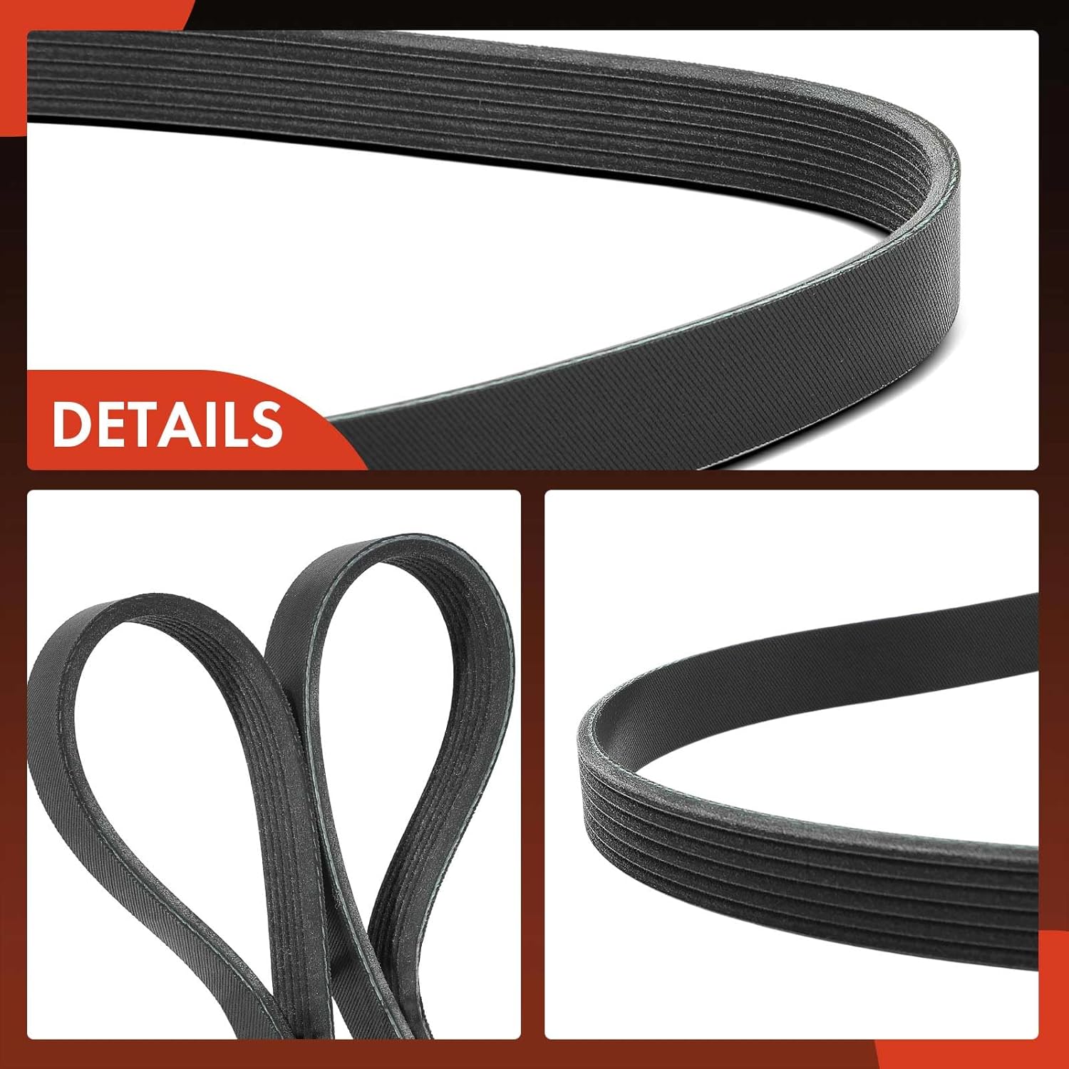 A-Premium 95.24 Inch Engine Serpentine Drive Belt Compatible with Chevy GMC Cadillac - S10 Jimmy Blazer Sonoma Bravada K1500/2500/3500 C1500/2500/3500 Suburban