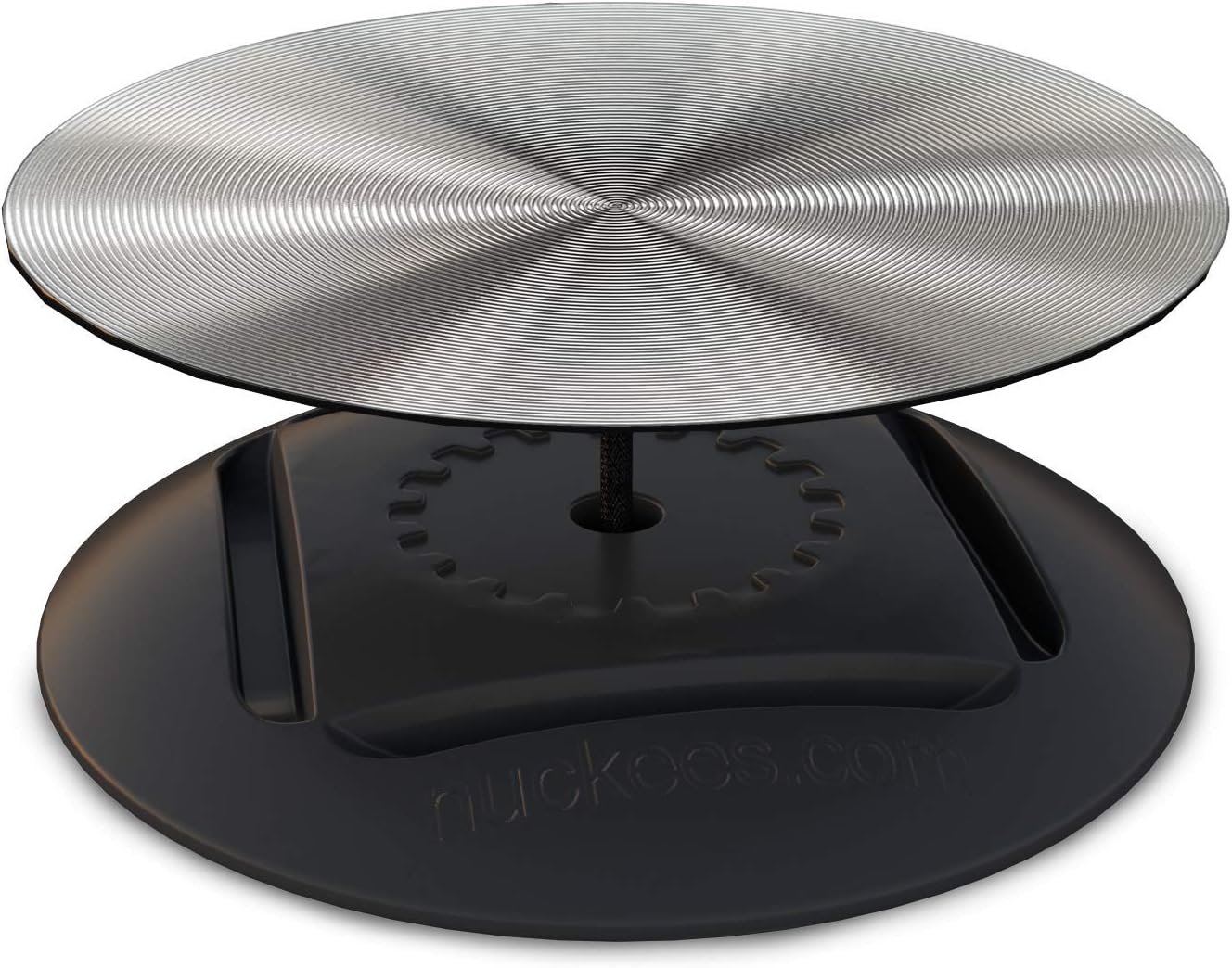 nuckees – The only phone grip & stand with collapsible magnetic-lock, 4-way horizontal and vertical stand and patented SnugHug technology to fit any size hand – Metal Silver