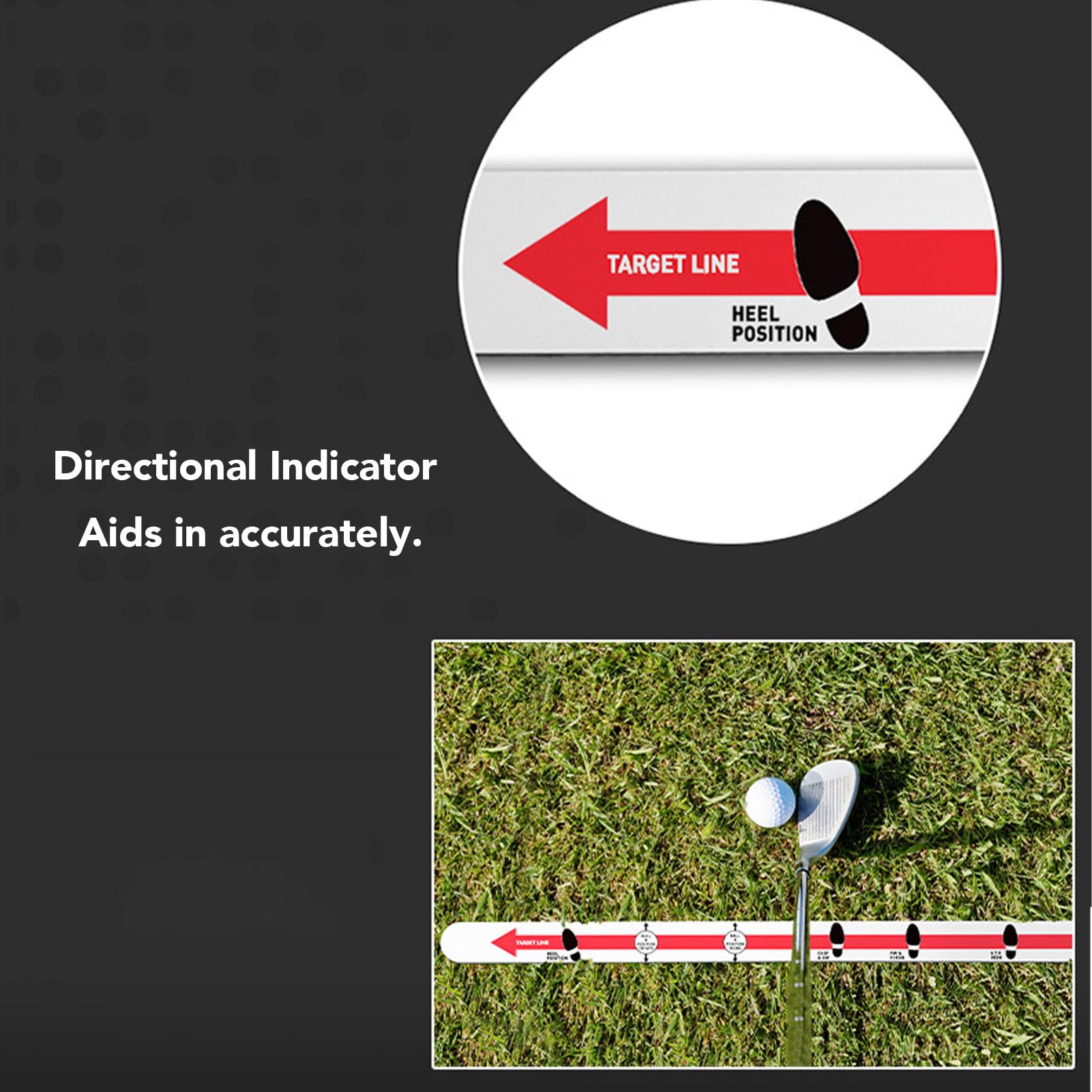 Ayuda de la Regla de la Regla de Putter de Golfs de Alineacin y Putting para la de la de Putter de Golfs para Consistencia y Precisin del Tragamonedas, Equipo de