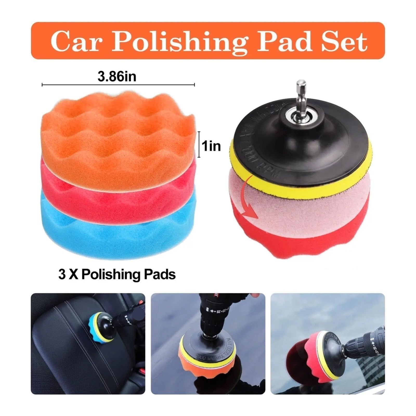 Juego de 32 cepillos de limpieza para detalles de coche, cepillos profesionales y almohadillas de pulido para interior exterior y ruedas, accesorios de coche para una experiencia de limpieza
