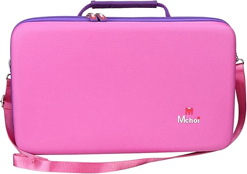 Miniatura 5 de Mchoi Funda rígida compatible con VTech KidiStar DJ Mixer Rosa, a prueba de golpes, funda protectora para mezclador de DJ, solo funda