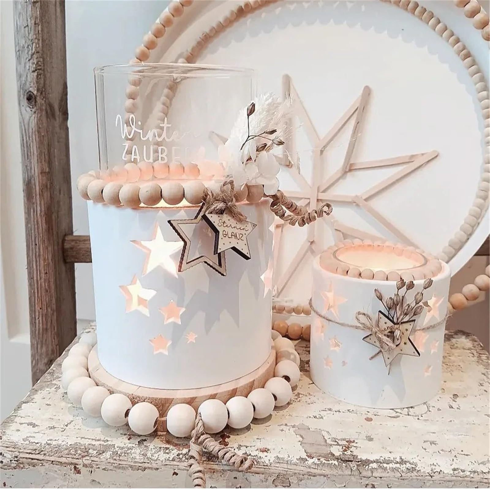 Molde innovador de forma de estrella para vela de tealight con forma de estrella circular - Molde de silicona para proyectos de artesanía
