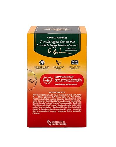 Miniatura 12 de Ahmad Tea Mango Magic Black Tea, cajas de 20 unidades (paquete de 6)