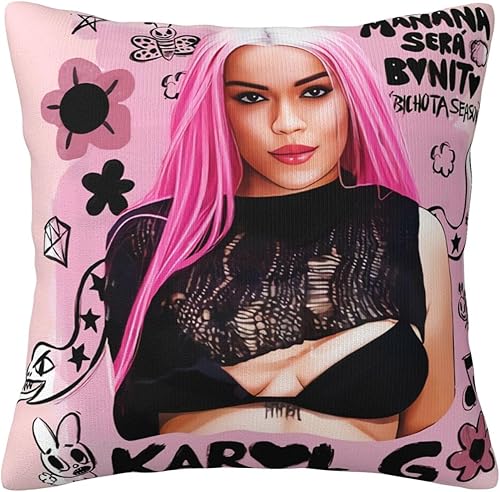 Miniatura 8 de Karol Singer G - Funda de almohada decorativa de 18 x 18 pulgadas, funda cuadrada para sala de estar, dormitorio, sofá, coches