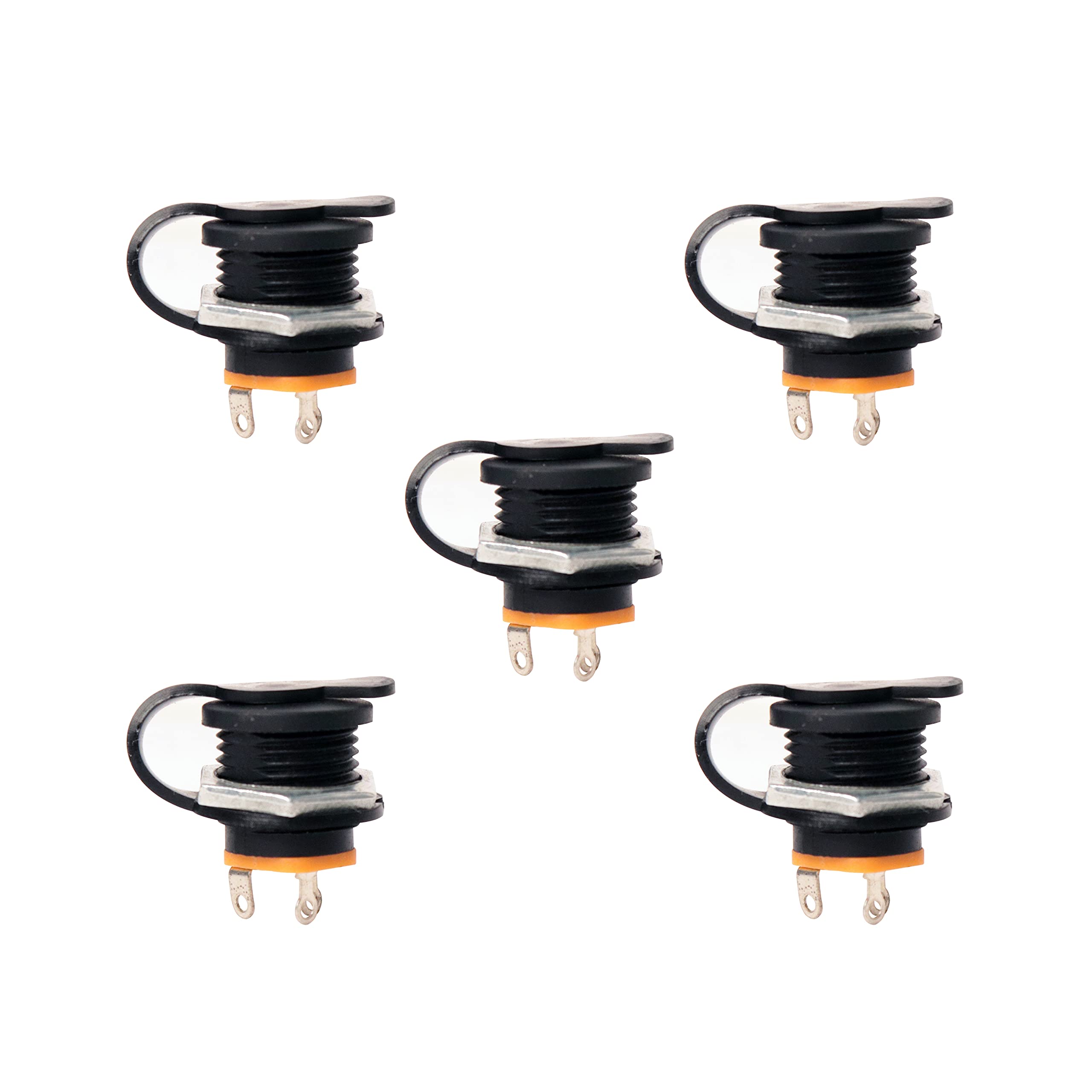 Electronic Spices 5PCS 5.5 x 2.1 MM DC Power Jack Socket 2 Pin Female Metal Round Panel Mount Power Plug Connector Adapter with Dustproof Cap (B09HGSZ96M) Amazon Price History, Amazon Price Tracker