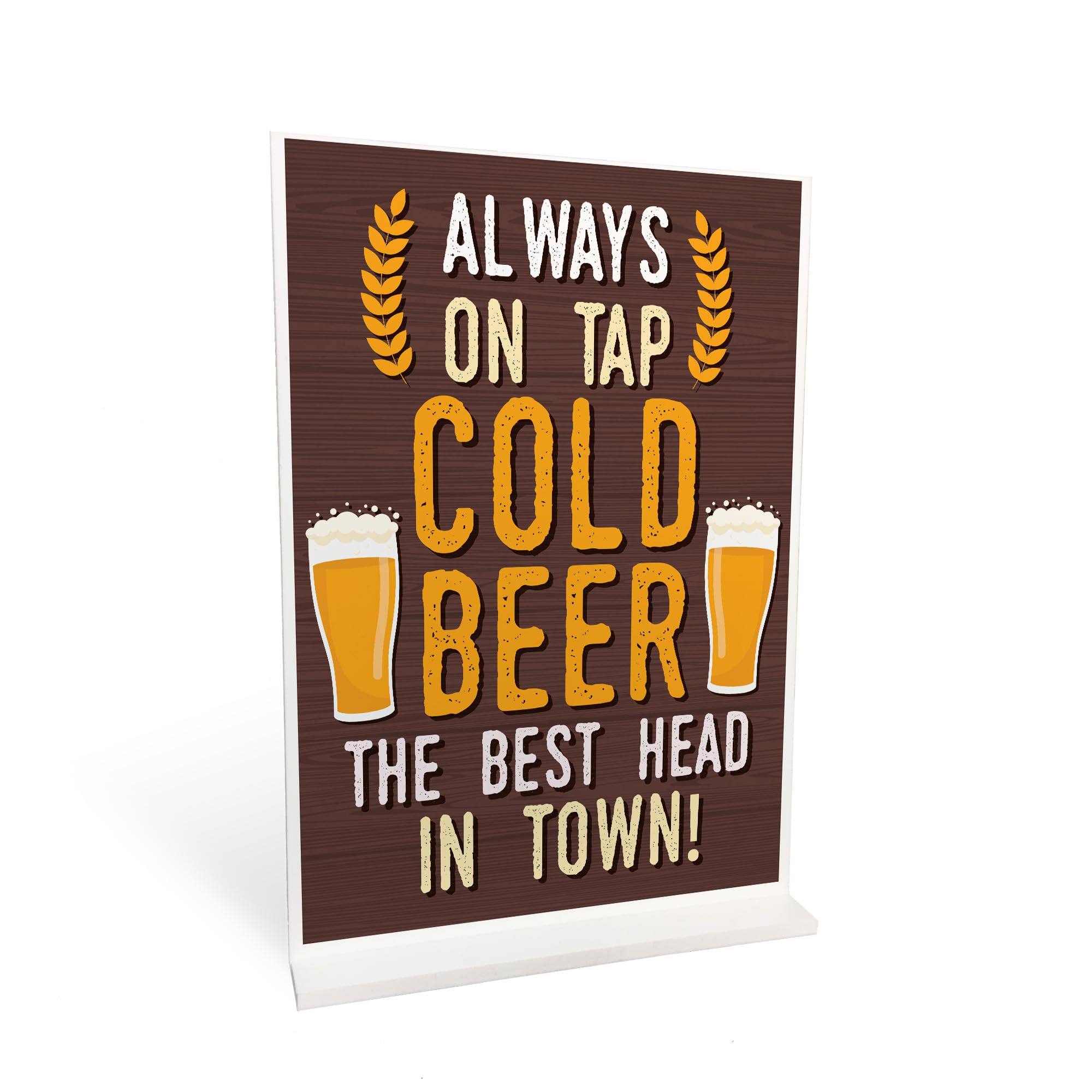 Red Ocean Funny Standing Bar Plaque Home Decor Man Cave Pub Bar Sign Beer Gift Beer Sign Alcohol Gift For Men Home Decor