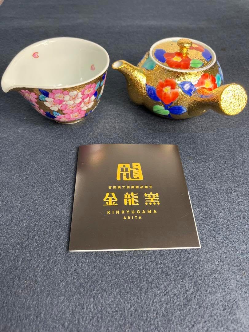 常滑焼 義叟作 伯宝彫り 七福神 急須 湯呑7点セット 茶器 煎茶道具