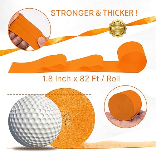 Vista 125 de PartyWoo Serpentinas de papel crepé verde, 6 rollos de 492 pies, paquete de papel crepé verde bosque esmeralda cazador para graduación, Navidad