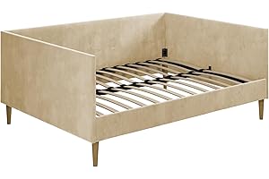 DHP Franklin Mid Century Upholstered Full Size Daybed
