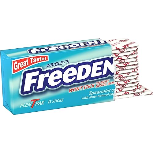 Miniatura 5 de Wrigley's Freedent Gum Plen T, menta verde, 15 unidades (paquete de 8)