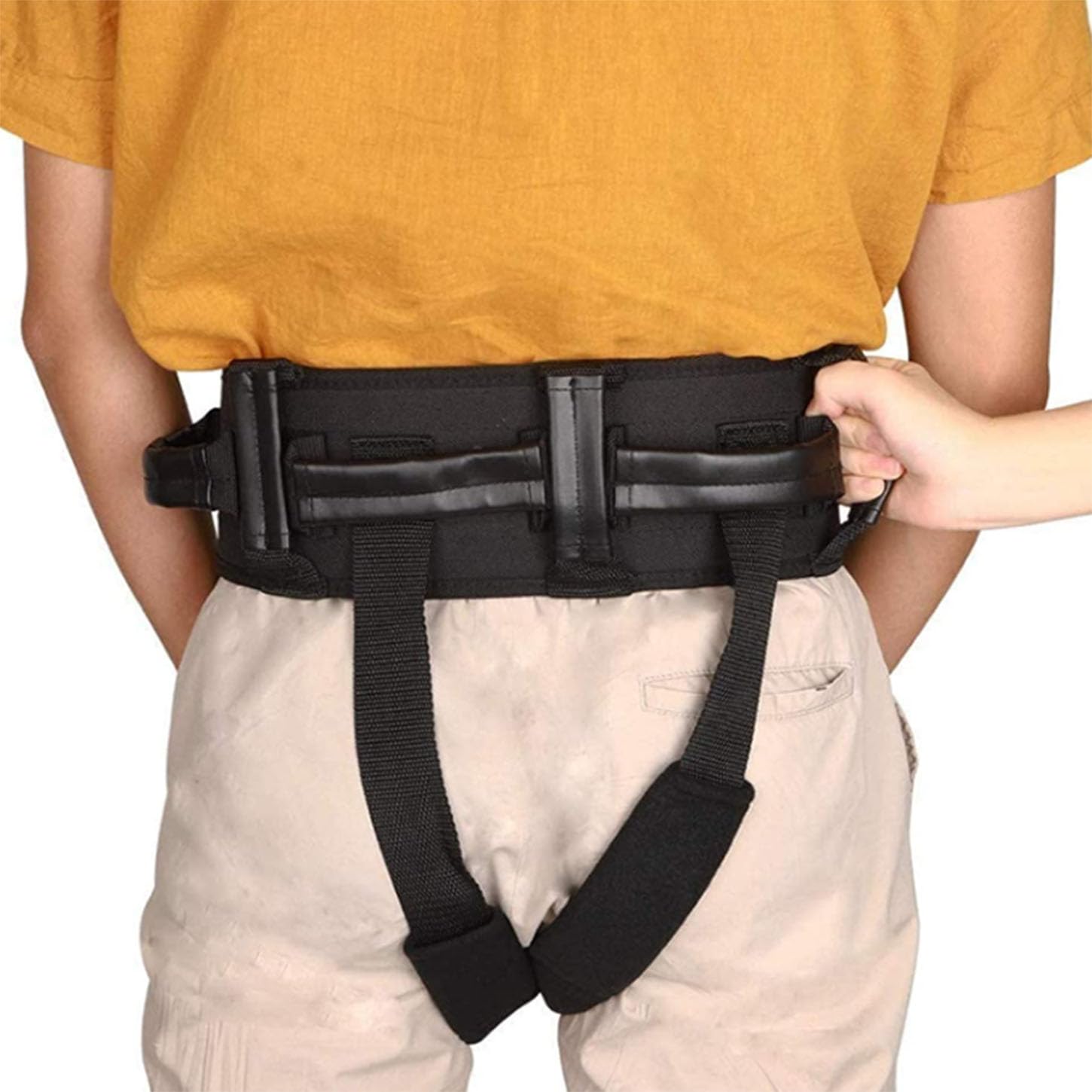 Cinturón De Transferencia De Pacientes,Cinturón De Seguridad con Perneras Y Manejas,Sujeción Silla De Ruedas,Eslinga para Personas Mayores Y Discapacitadas,Reutilizable,M