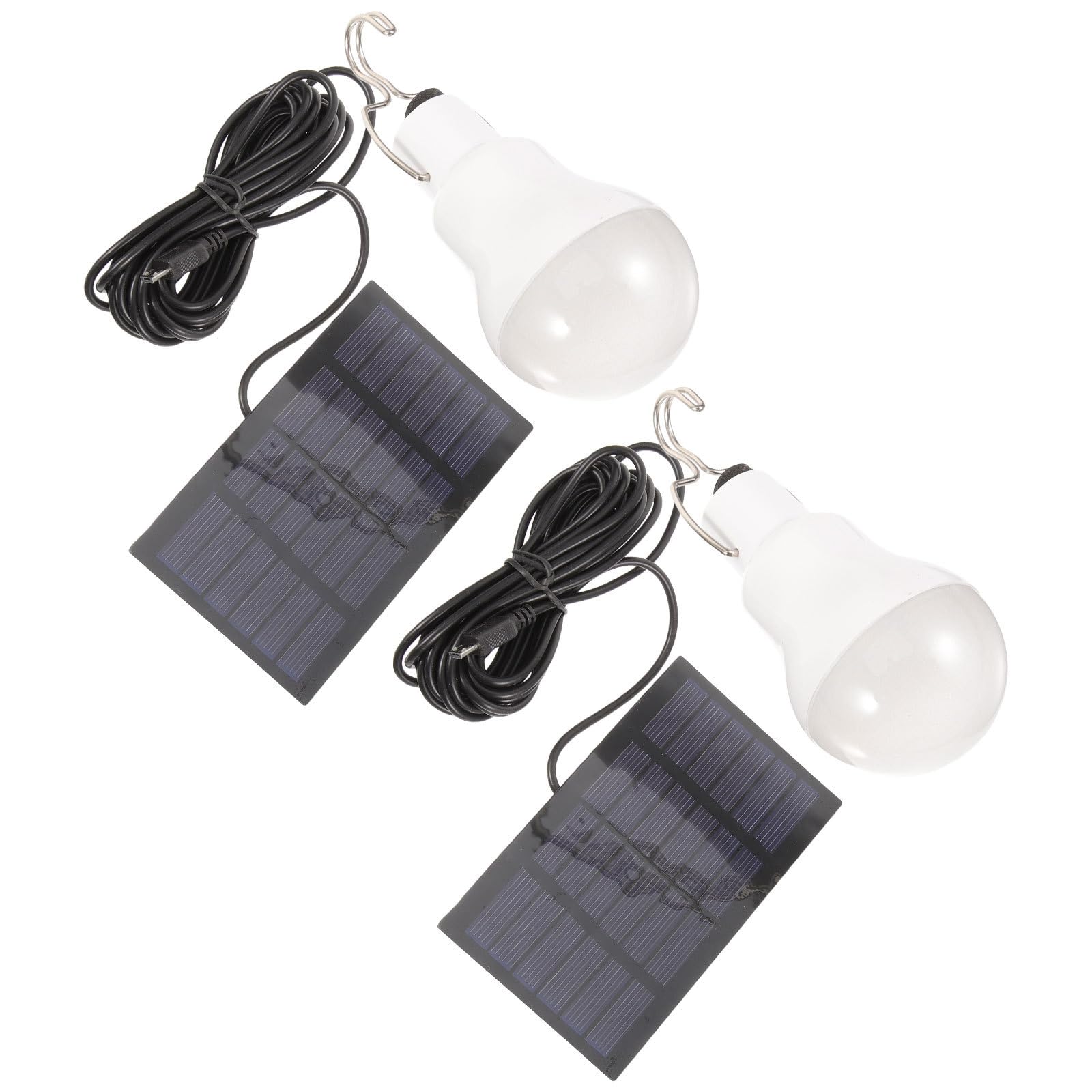 Luces Solares para Interiores de Casa y Camping, Lámpara Solar Recargable de Abs Batería de 800mah, Fácil de Usar y Portátil para Iluminación