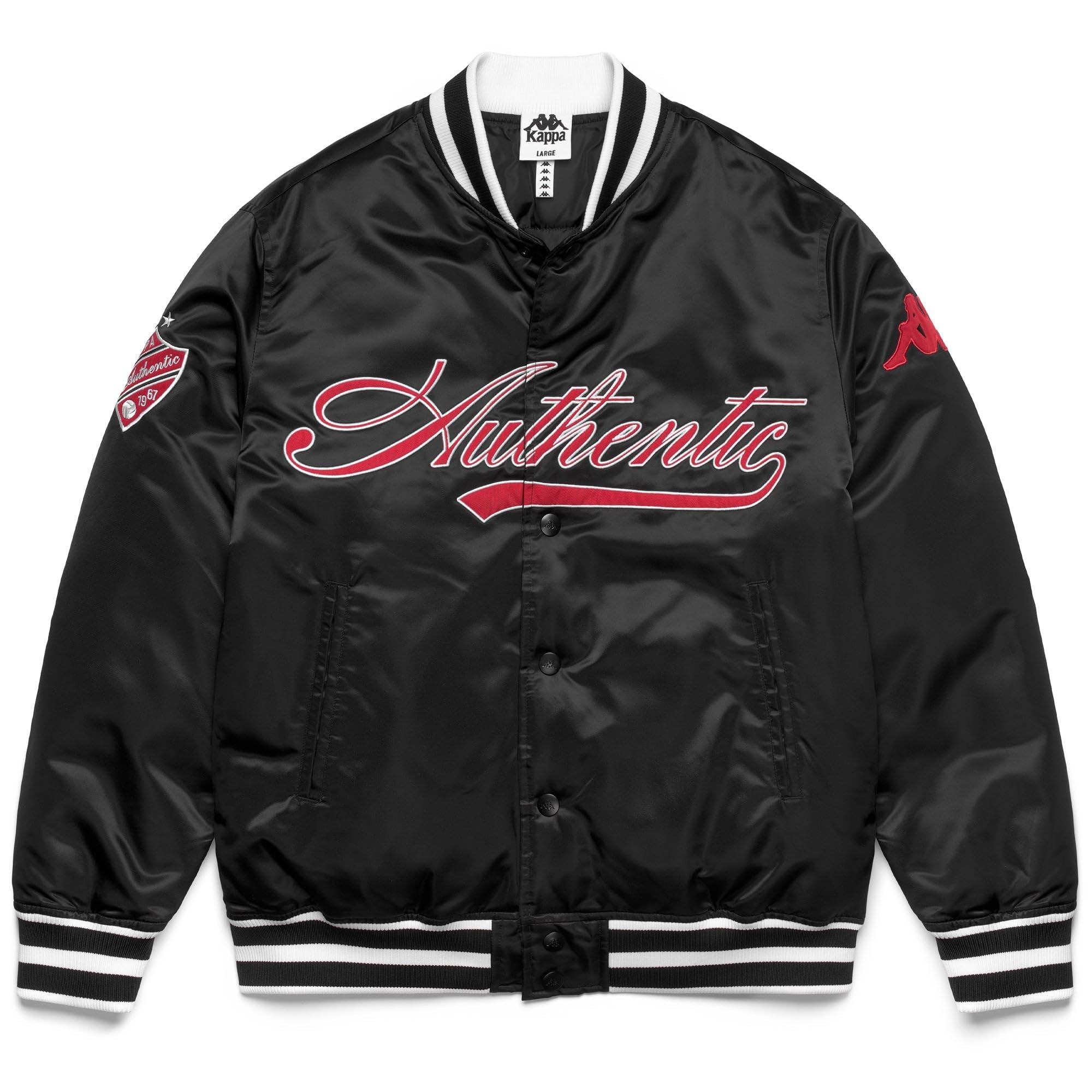Kappa - Giubbotto, Uomo, Nylon, Streetwear Sportivo, modello: Authentic Olao