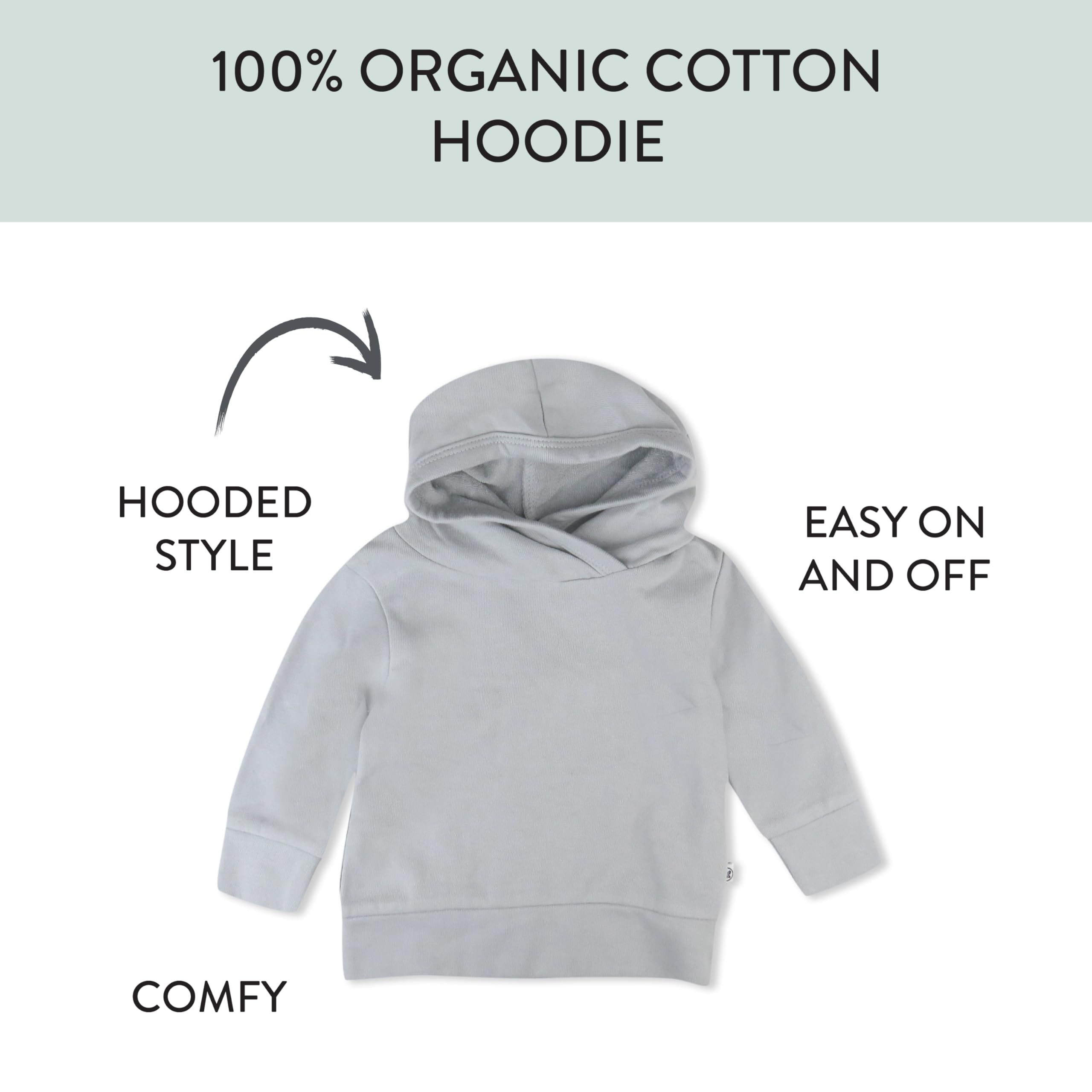 HonestBaby Sudadera con Capucha de Rizo Unisex bebé