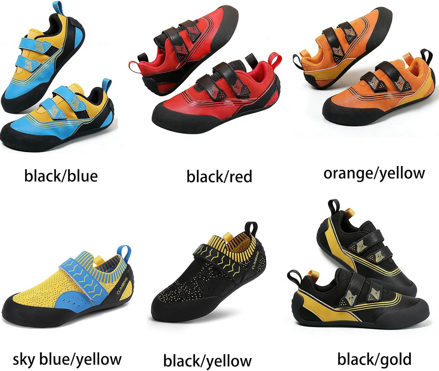 Mens Lightweight Anti-Slip Climbing Shoes - Indoor Outdoor Rock Climbing Sneaker for Beginners Professional Climbers