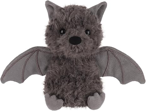 Apricot Lamb Halloween Mysterious Bat Plush Stuffed Animals for Kids, Soft Cute Plush Toys for Baby Girl and Boy, Fluffy Bat Grey