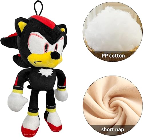 Miniatura 5 de Gavya Muñeco de peluche sónico, juguete de The Hedgehog 2 The Movie Knuckles de 12 pulgadas, almohada de felpa de animales de peluche, regalo para