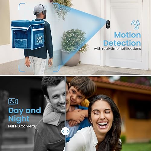 Miniatura 2 de Lockly Vision Elite - Cerradura inteligente de video WiFi con cámara de visión nocturna, sensor de movimiento, huella digital biométrica, control de