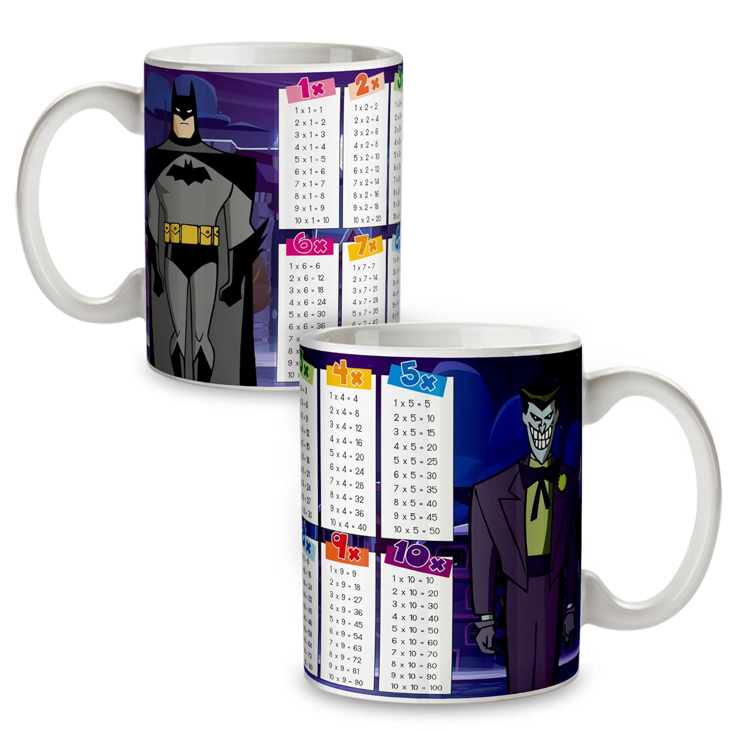 Taza Tabla de multiplicar Batman Taza para peques Taza Cumpleaños