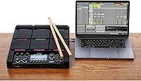 Vista 5 de Alesis Strike Multipad - Instrumento de percusión de 9 almohadillas con muestreador, bucle, 2 entradas y salidas, tarjeta de sonido, carga
