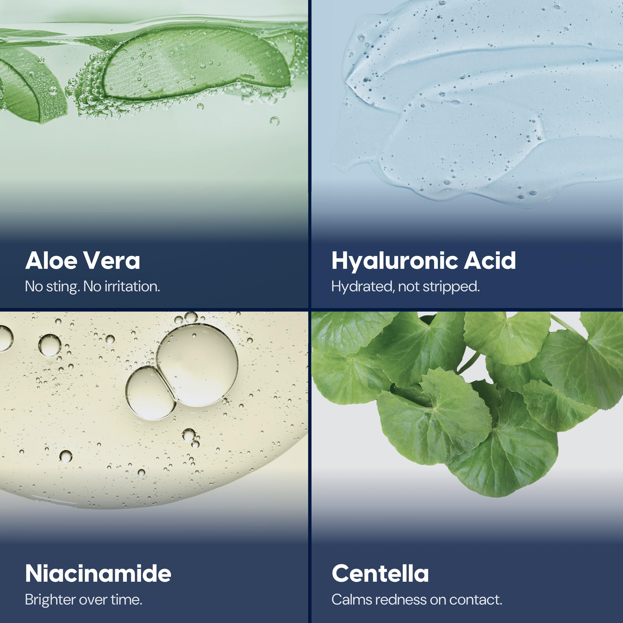Strive - Gel limpiador facial hidratante profundo para hombre, limpiador facial, cuidado de la piel para hombres, sin perfume, piel limpia, refrescante con aloe vera, ácido hialurónico y