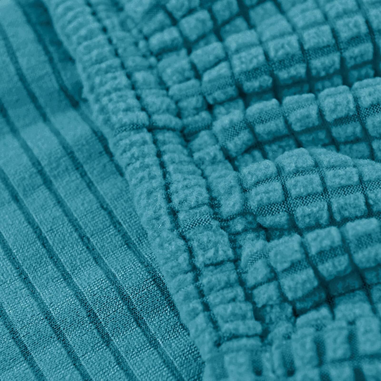 Housses de Chaise Extensibles avec Dossier Housse de Chaise Amovible et Lavable Housses de Chaise élastiques en élasthanne for Salle à Manger, hôtel, Restaurant(Blu Turchese,8ps)