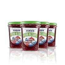 Zuegg, Composta di Frutti di Bosco 100% da Frutta, con Zucchero d’Uva, Zero Residui – Solo Ingredienti Derivati Dalla Frutta, Senza Glutine, Prodotto Vegano (4 x 230 grammi)