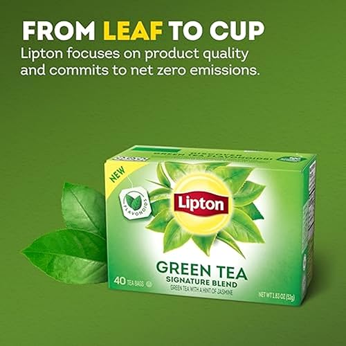 Miniatura 3 de Lipton Bolsas de té 100% natural té verde puede ayudar a mantener un corazón saludable 2.12 onzas, 40 unidades