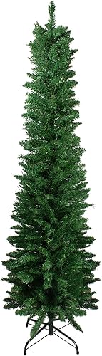 6'X 21" lápiz a abeto árbol de Navidad artificial del Norteunlit 6'X 21" lápiz a abeto árbol de Navidad artificial del Norteunlit