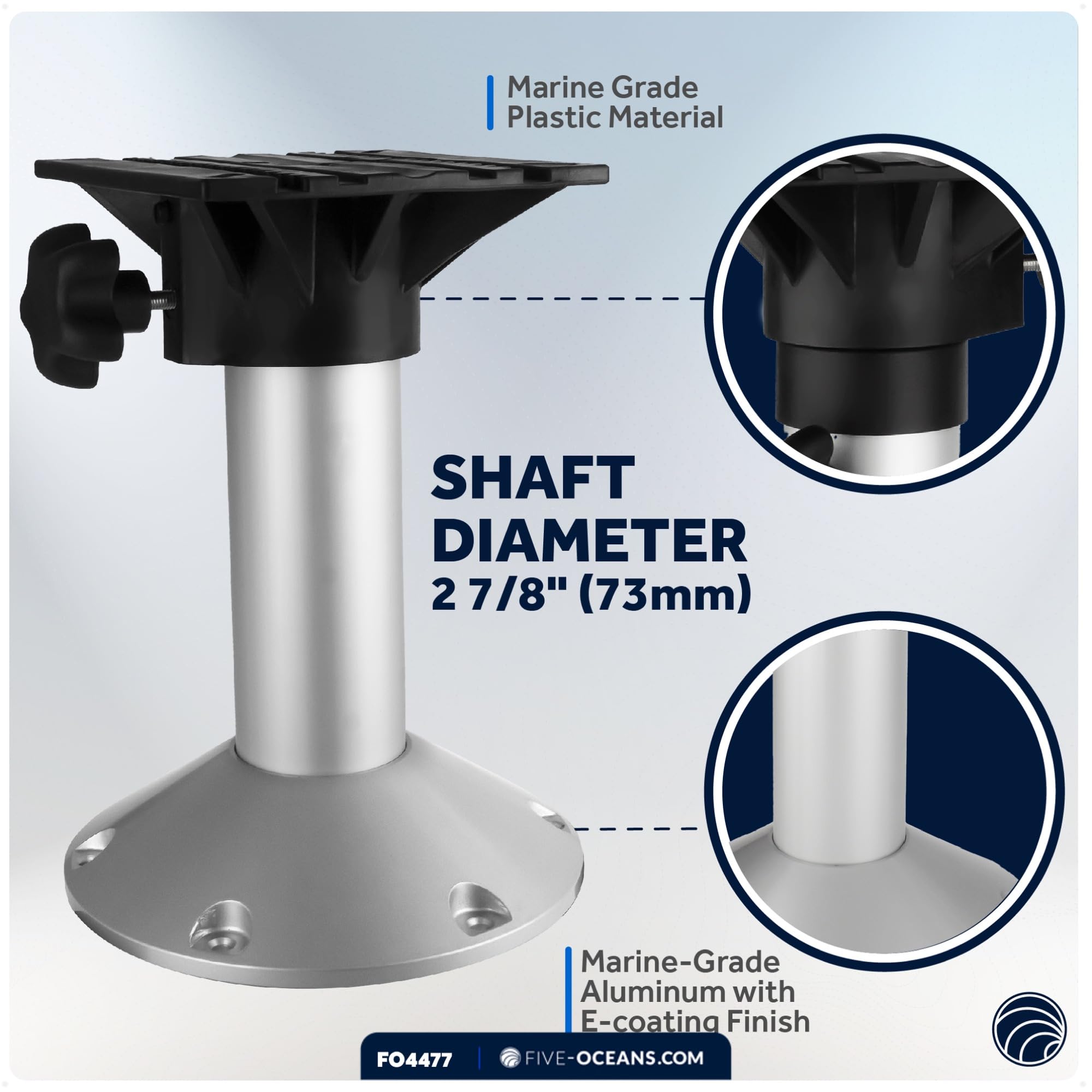 Amazon.co.jp: Five Oceans 12インチ マリンボートシート 固定