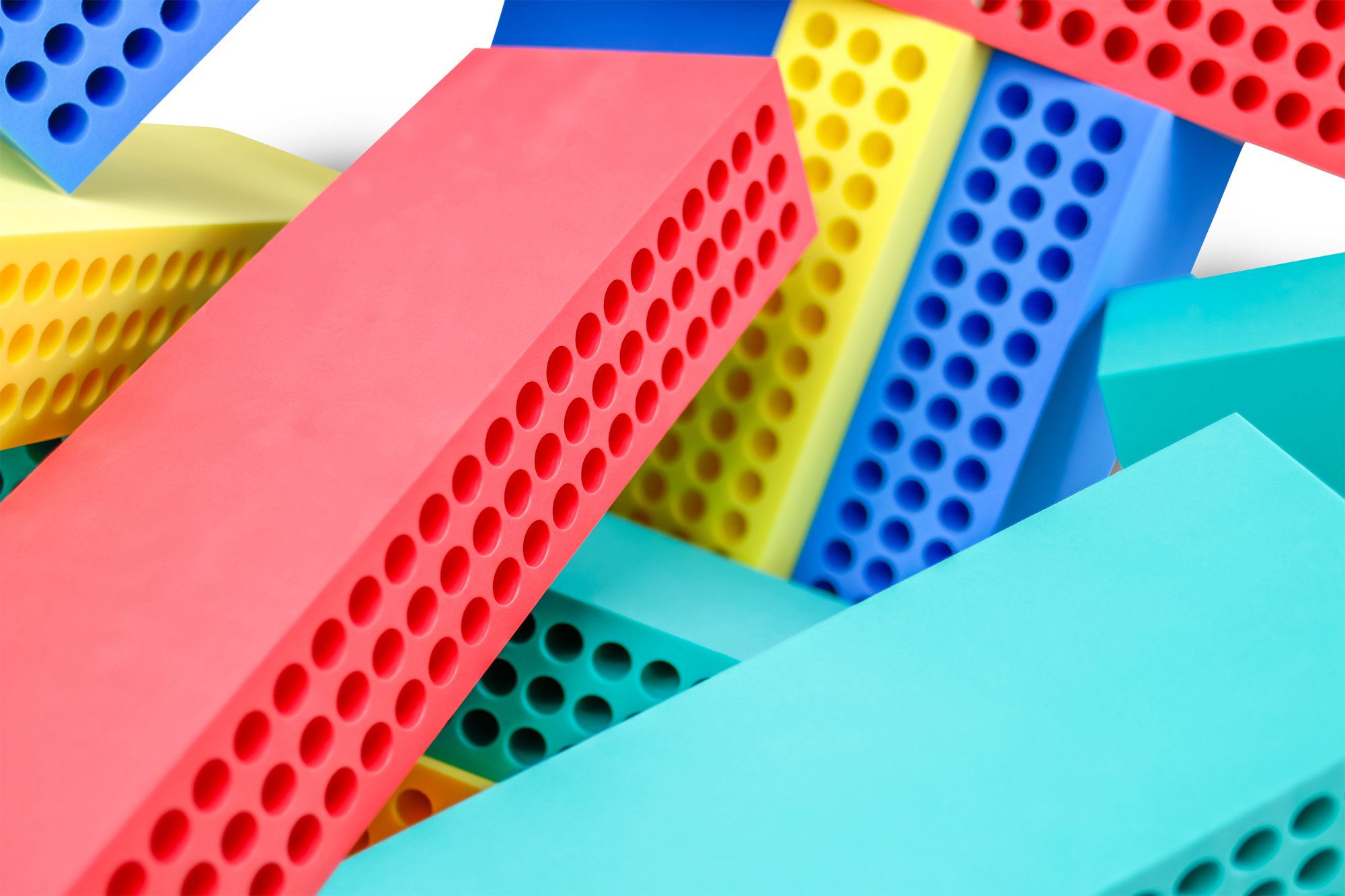BlockX® Original Grundset mit 20 Schaumstoffblöcken, Motorik- & Leichtathletik-System, hochwertige PE-Schaumblöcke (50x15x8 cm), pädagogisches Bausystem für Schule, Kindergarten