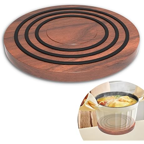 Magnetic Wooden Trivet for Le Creuset Dutch Oven