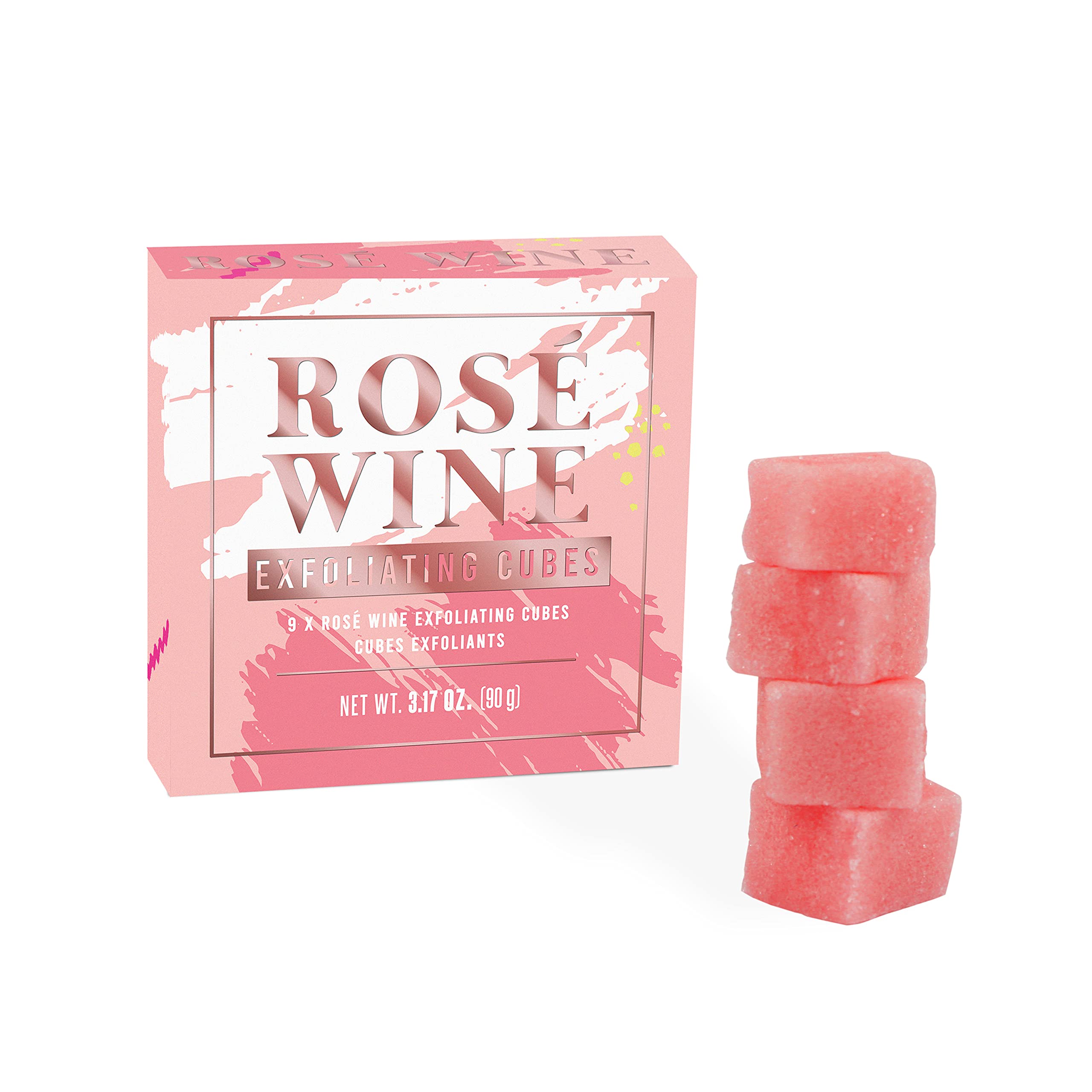 Exfoliating Cubes Rosé Wine Scent (9x 10 Gram Cubes)