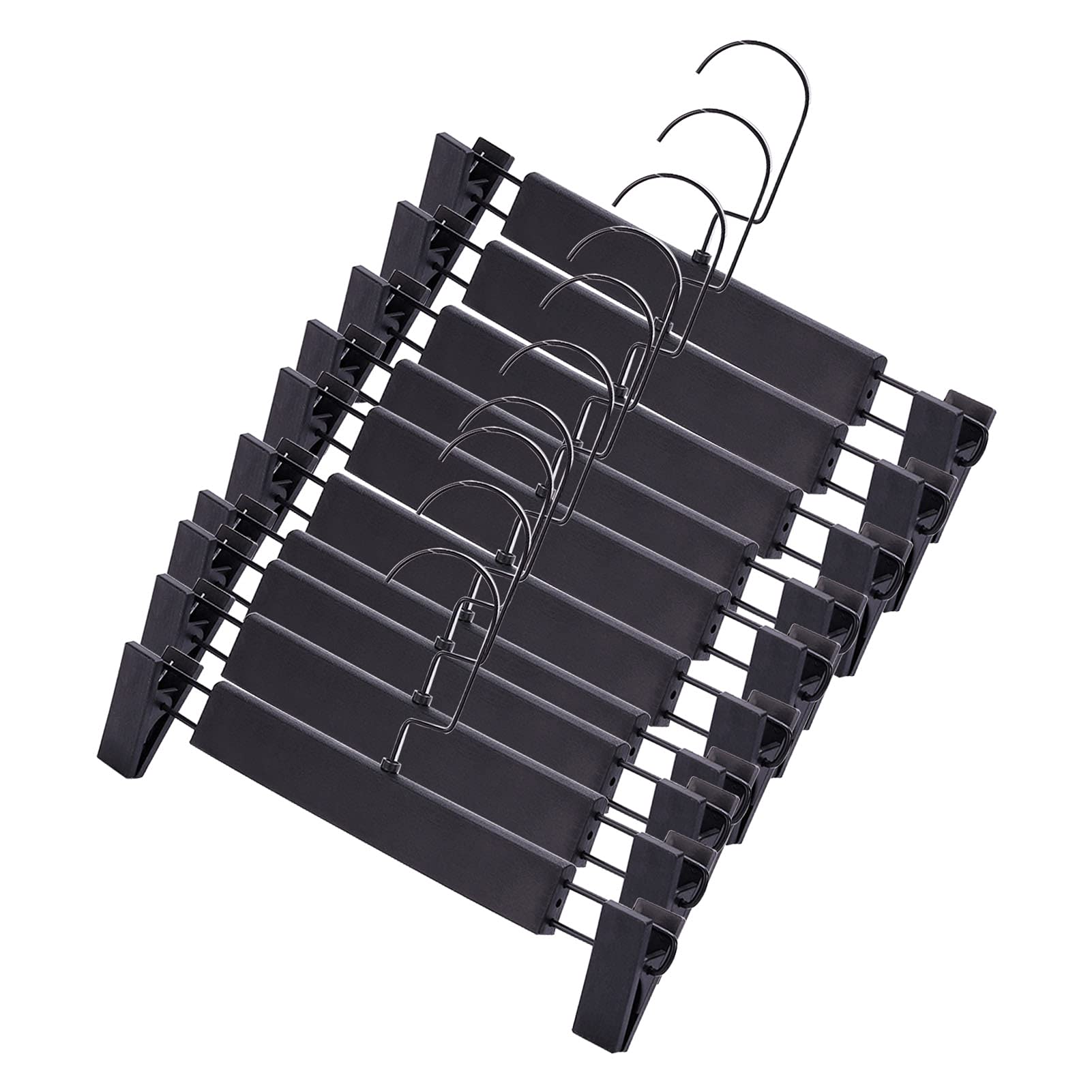 10 piezas clip ajustable multifuncional pantalones perchas de plástico viaje lavandería clip colgante para zapatos sombrero ropa jeans