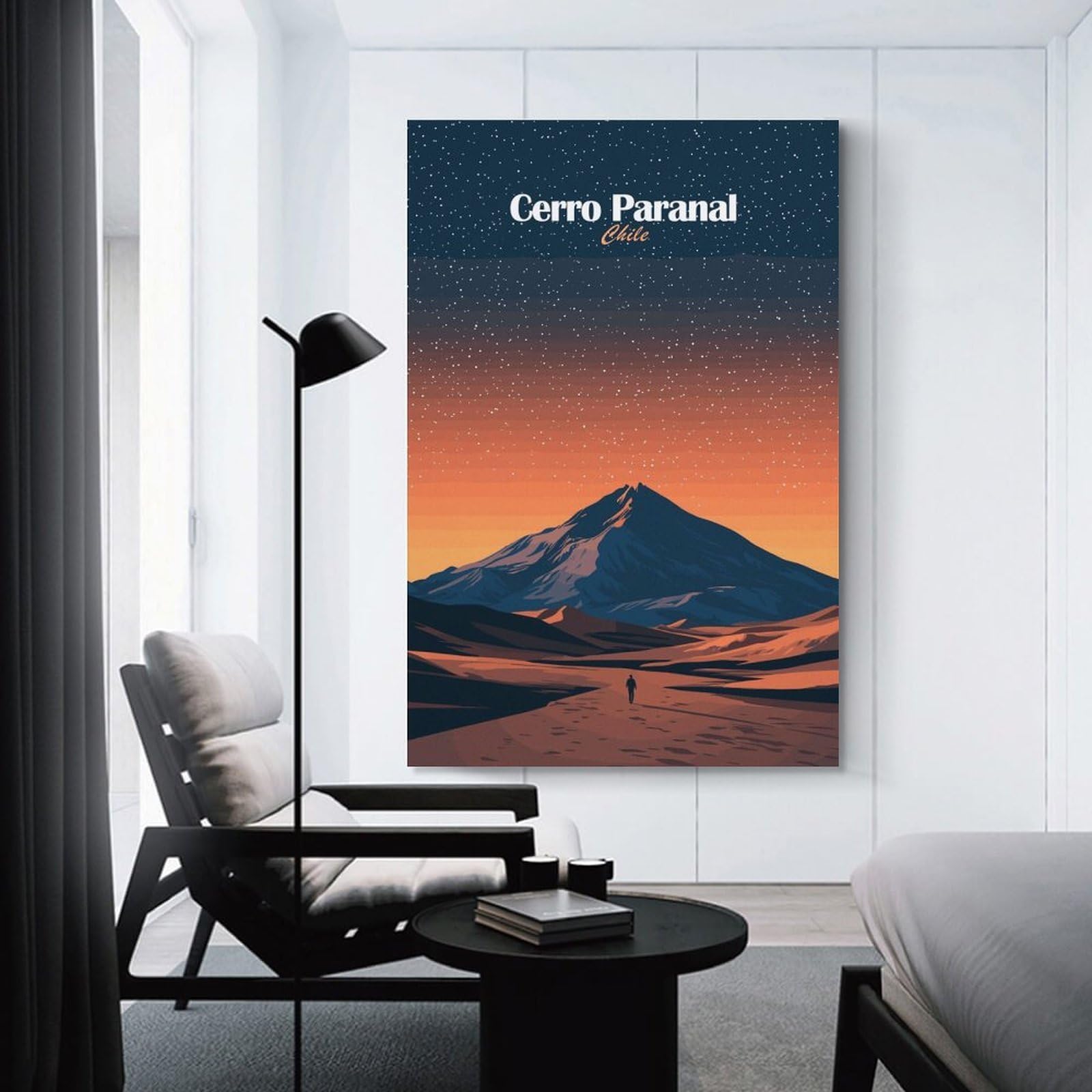 Junmoney Unframe-Style-21 Explore Cerro Paranal, Chile Decorative Wall Artwork, 24X36inch(60X90cm), For Living Spaces, Bedrooms Or Relaxed Rooms, Modern Wall Decor For Cosy Interiors