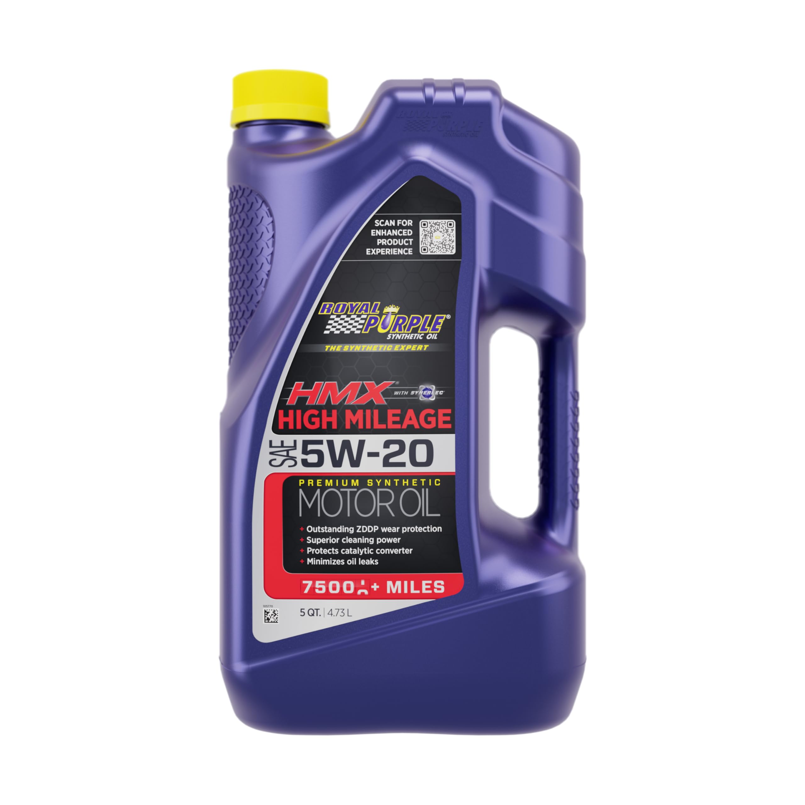 Amazon.com: Royal Purple HMX w/Synerlec | High Mileage SAE 5W-20
