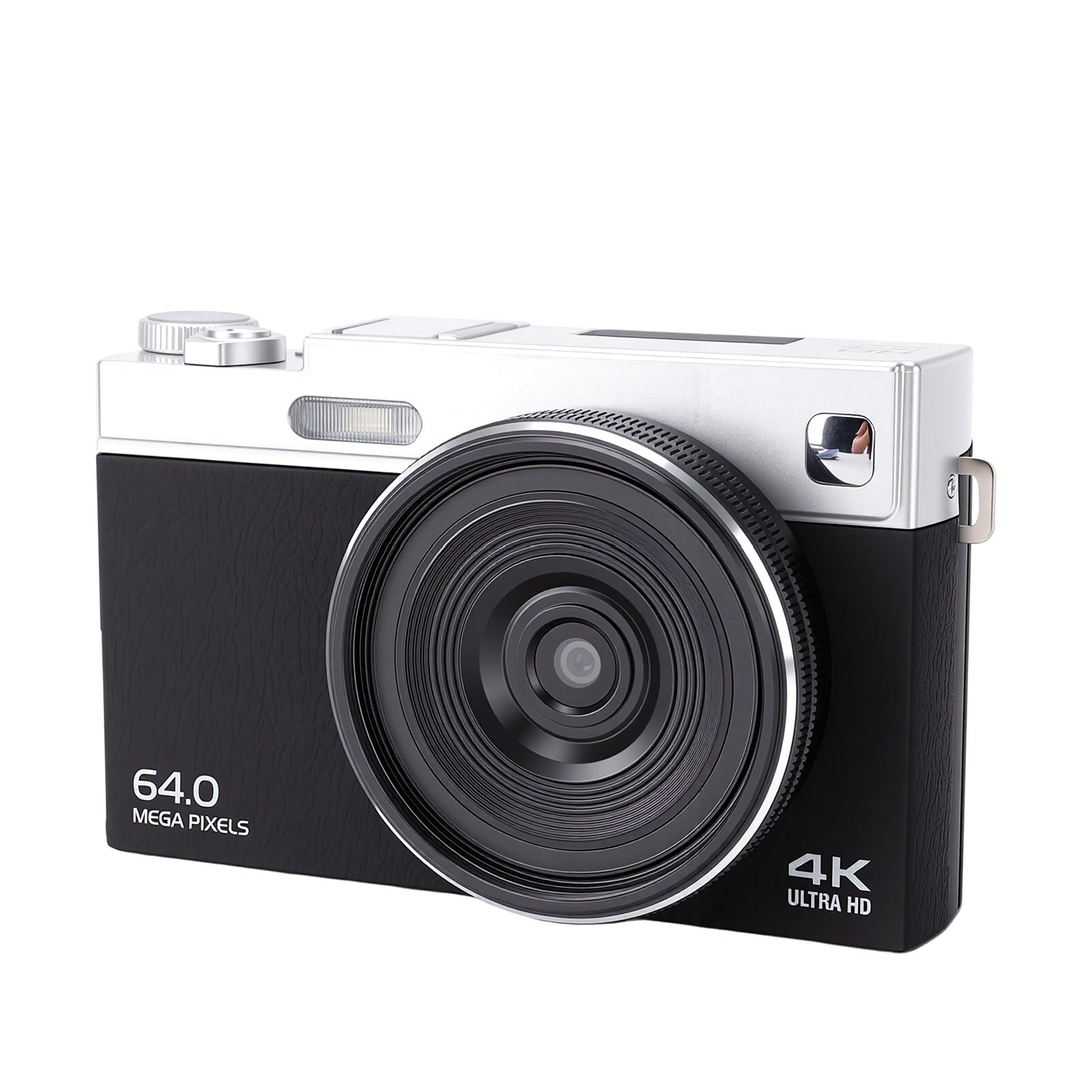 Alomejor Cámara Digital 4K para Fotografía, Pantalla Abatible de 2,8