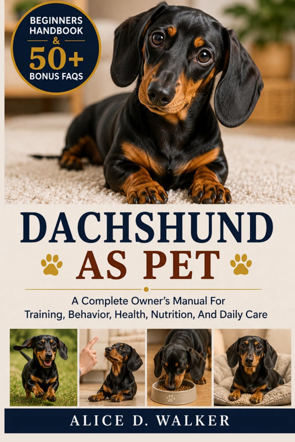 DACHSHUND AS PET: A Complete Owner’s Manual For Training, Behavior, Health, Nutrition, And Daily Care